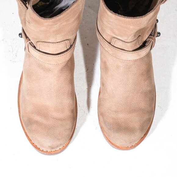 Rag & Bone New York Moto Boot in Beige Suede - 38 - Picture 5 of 7